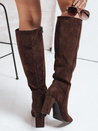 Damen Wildleder braun Stiefel Dstreet ZY1173