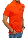 Herren Poloshirt mit Stickerei Koralfarben Dstreet PX0477