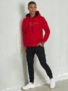 Herren Sweatshirt mit Aufdruck Farbe Rot DSTREET BX5681