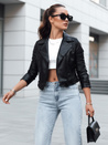 Damen Lederjacke NEGRA schwarz Dstreet TY4163