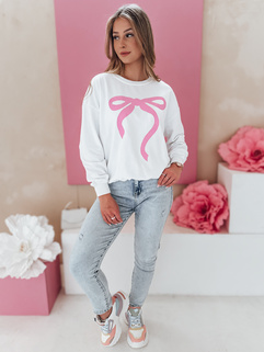 Damen Sweatshirt in Übergröße SOFTTIE weiß Dstreet BY1358_2