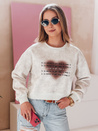 Damen Übergröße Tie-Dye Sweatshirt mit Herz DESSER grau Dstreet BY1466