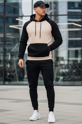 Herren-Kapuzenpullover beige Dstreet BX5890