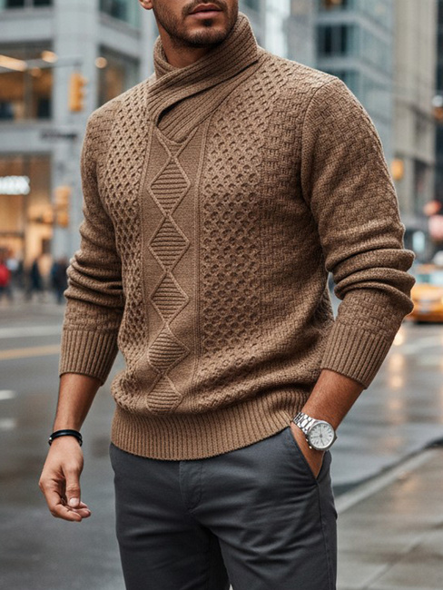 Herren Pullover Kamel Dstreet WX2255