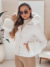 Damen Winterjacke YOUWARM kurz gesteppt mit Fell weiß Dstreet TY5007
