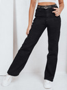 Damen Jeans mit weitem Bein schwarz Dstreet UY2748