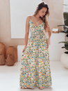 FLORALUSH Maxikleid mit grünen und gelben Blumen Dstreet EY2630
