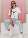 Damen-Teddybär T-Shirt MISTREET weiß Dstreet RY2874