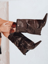 Damenstiefel mit breitem Schaft braun Dstreet ZY1107