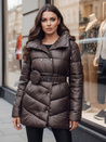 Gesteppter Damen-Wintermantel mit Kapuze BLOOM mocha Dstreet TY4517z