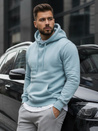 Herren Kapuzenpullover Himmelblau Dstreet BX5107