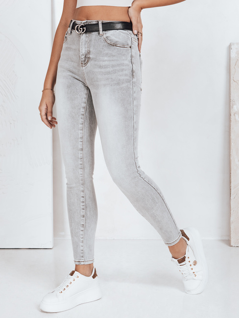 Graue Röhrenjeans für Frauen Dstreet UY2802