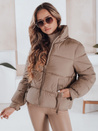 Gesteppte Winterjacke für Damen mit Kapuze in camel Dstreet TY5063