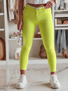 Damen Skinny Hose mit Gürtel VIVASKIN gelb Dstreet UY2461_4