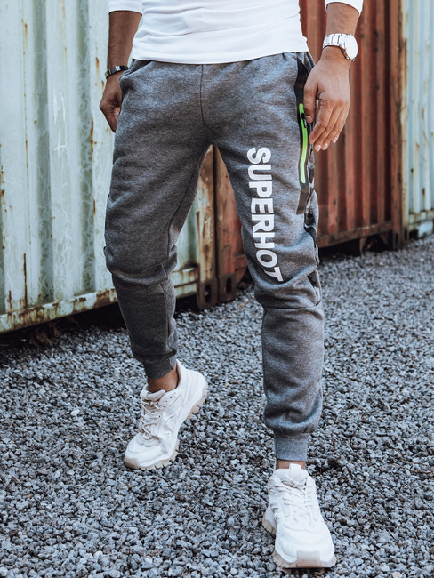 Bedruckte Herren-Sweatpants anthrazit Dstreet UX4445