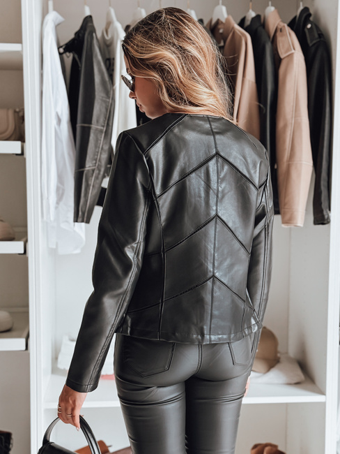 Damen Lederjacke CHICLEATHER schwarz Dstreet TY4969