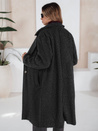 Langer Schafsfellmantel für Frauen schwarz Dstreet NY0754