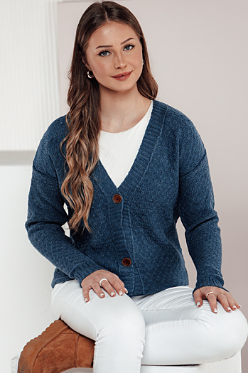 Damen CHICLINE Pullover blau Dstreet MY2400