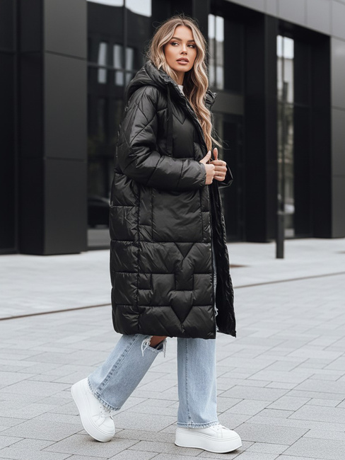 Damen Winterjacke in Übergröße schwarz Dstreet TY5502