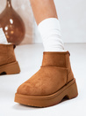 Damen Schneestiefel auf dicke Sohle camel Dstreet ZY1288