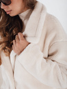 Damen Wintermantel Teddyfell lang Creme Dstreet NY0750