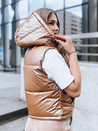 Damen Steppweste ASHE Farbe Dunkelbeige DSTREET TY3778