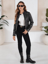 Damen Leder Ramones Jacke schwarz Dstreet TY5205