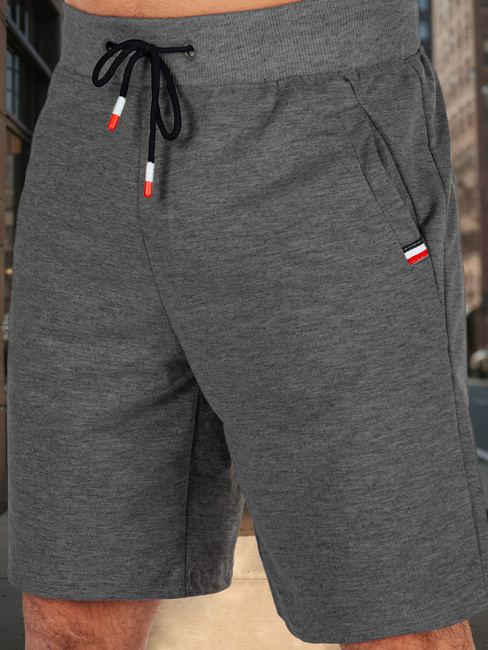 Dunkelgraue Herren Sweatshorts Dstreet SX2487