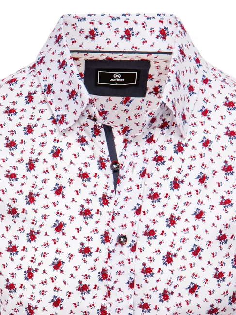 Herren Gemustertes Hemd Farbe Weiß DSTREET DX2396