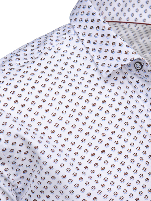 Herren Freizeithemd langarm weiß Dstreet DX2620