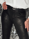 Damen LUXIAFIT gewachste schwarze Hose Dstreet UY2298