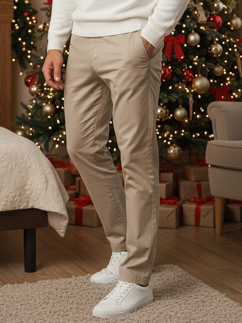 Beige Hose für Männer Dstreet UX4414z