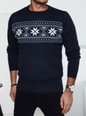 Marineblauer Herren-Pullover Dstreet WX2277