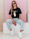 Damen-Teddybär T-Shirt MISTREET schwarz Dstreet RY2873