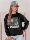 Damen Sweatshirt in Übergröße mit Teddybären MISOBEARS schwarz Dstreet BY1437