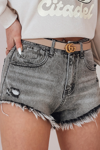 Damen Denim-Shorts SHORT LIFE grau Dstreet SY0478