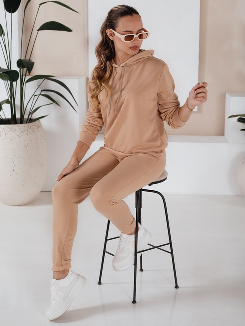 Damen Trainingsanzug-Set MIGEL Farbe Dunkelbeige DSTREET AY0805