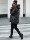 Damen CLASSIQ Winter Steppjacke mit Kapuze schwarz Dstreet TY4623