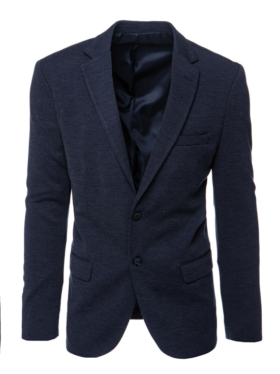 Blauer einreihiger Blazer für Herren Dstreet MX0634