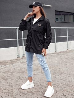 Damen Parka Übergangsjacke mit Kapuze TILAN schwarz Dstreet TY4388_3