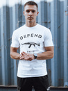 Bedrucktes Herren-T-Shirt weiß Dstreet RX5578_2