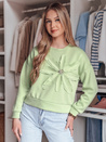 Damen Sweatshirt in Übergröße mit Blume PETITKA mint Dstreet BY1389