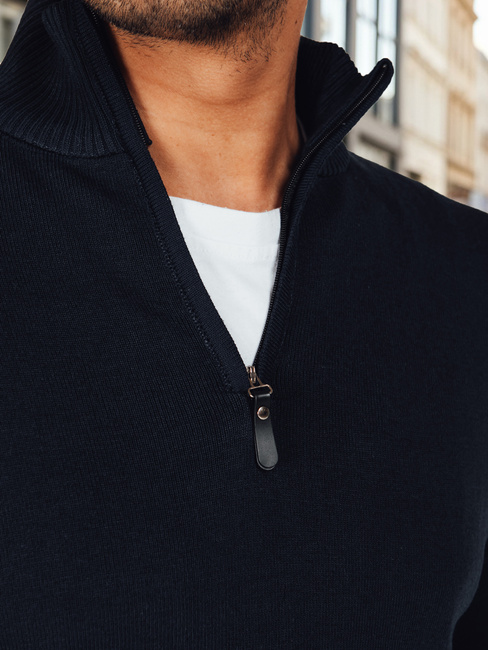 Marineblauer Herren-Pullover Dstreet WX2338