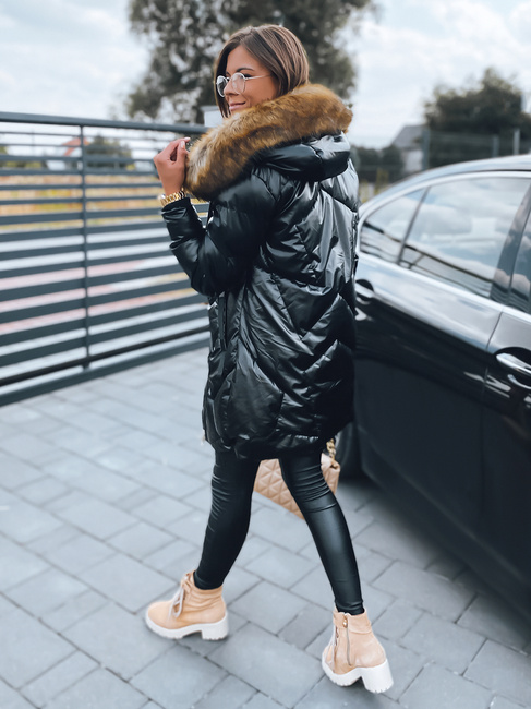 Damen Winterjacke Mantel ROYAL schwarz Dstreet TY2948