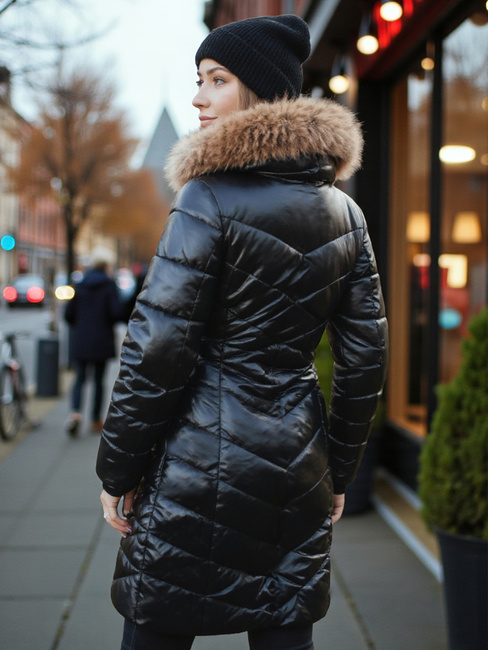 Damen Steppwinterjacke BELLATRIX schwarz Dstreet TY4581z