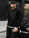 Herren Sweatshirt bedruckt schwarz Dstreet BX5948