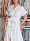 SUNNI LOVE Maxikleid aus Leinen weiß Dstreet EY2608