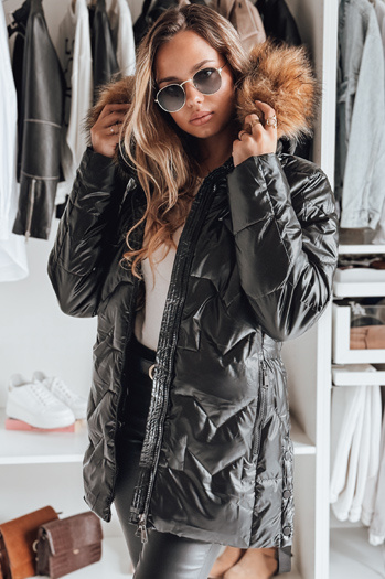 Damen Winterjacke LANE Farbe Schwarz DSTREET TY4049