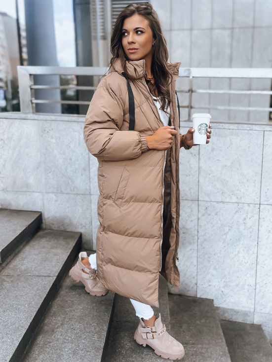 Damen Winterjacke COZYSEASON dunkelbeige Dstreet TY3759