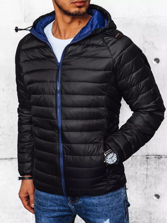 Herren Übergangs-Steppjacke Schwarz Dstreet TX4405